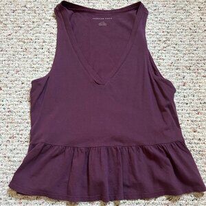 Purple Babydoll Tank Top - American Eagle